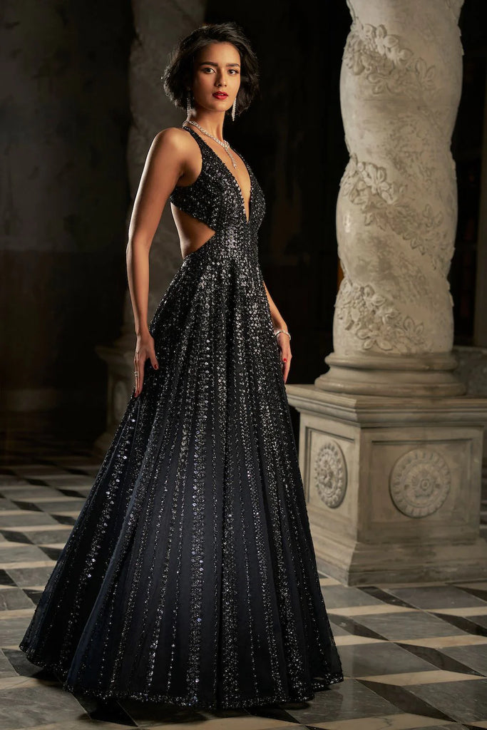 Amazon.com: Long Black Sequin Dress